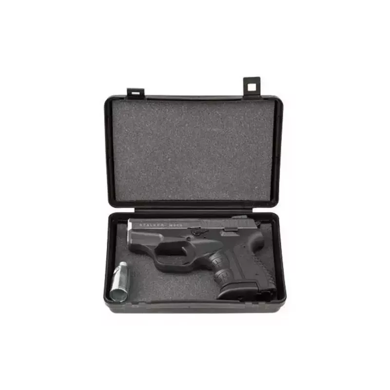 Pistolet alarmowy STALKER M906 BAS, kaliber .22 Long Blank (6 mm), chromowany błysk