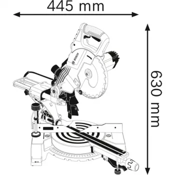 Bosch GCM 80 SJ Professional 0601B19001 ukośnica