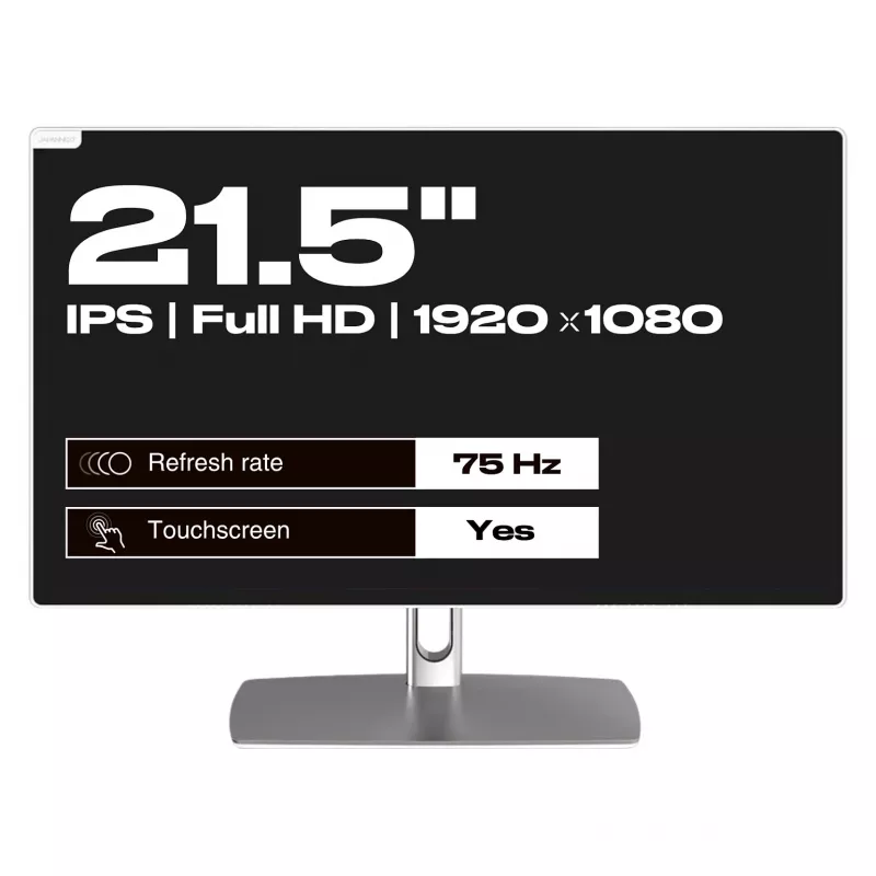 Monitor dotykowy JAPANNEXT FHD 54,61 cm (21,5 inch) 1920x1080 pikseli, matryca IPS, 8 ms, 75 Hz, AMD FreeSync, HDMI, dotyk (JN-IPS2152FHDR-C65W-FLD-T)