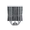 Chłodzenie powietrzne CPU Montech NX400, wentylatory 120 mm, białe, wymiary 156×74×120 mm, TDP 270 W