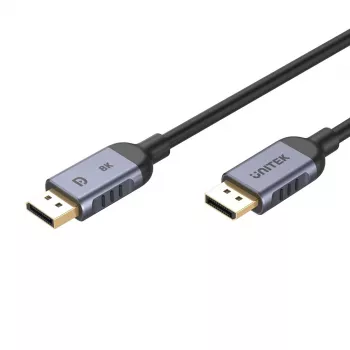 UNITEK C1628GY01-1M Kabel DisplayPort Czarny, Szary