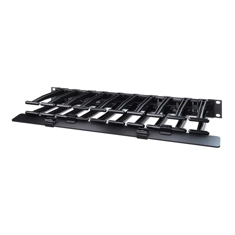 APC NetShelter kabel Management, Horizontal kabel Manager, 1U, Single Side with Cover, Czarny, 482.6 x 44.45 x 165.1 mm