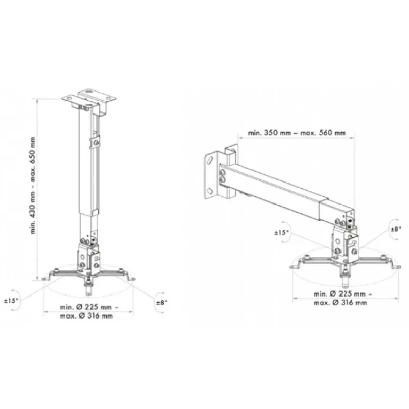 Uchwyt ścienny/sufitowy Schwaiger LWH310WD