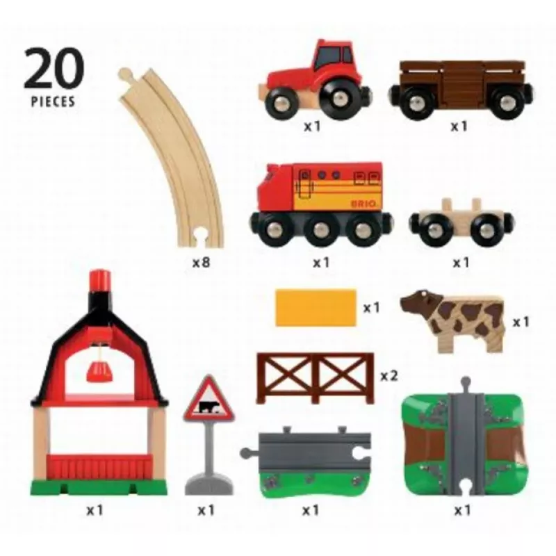 BRIO 33719 Wiejski pociąg, 20 elementów
