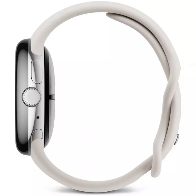 Google Pixel Watch 3 LTE Sport Wristband 41mm, Srebrny/Porcelain