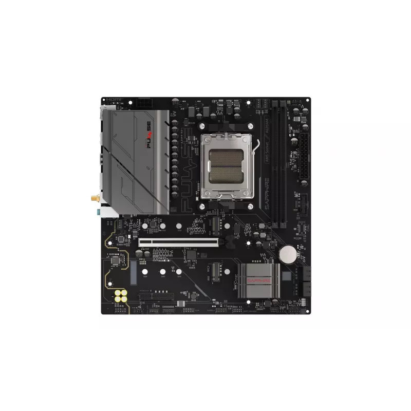 Płyta główna Sapphire PULSE A620AM (microATX) Socket AM5, AMD A620A, DDR5, 2x DIMM, 64 GB, 2x M.2, Gigabit LAN