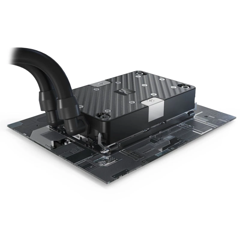 Blok wodny Alphacool 13498 Acetal Miedź Czarny Srebrny 75.5x118.5x20.5mm