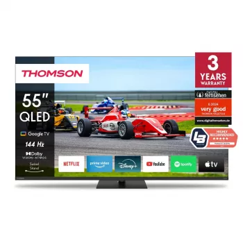 Telewizor Thomson Q70 Series 55QG7C14 139,7 cm (55 inch) 4K Ultra HD Smart TV Wi-Fi Czarny 350 cd/m²