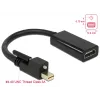 Adapter kablowy wideo DeLOCK 62640 Mini DisplayPort na HDMI 0,25 m czarny
