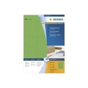 Etykiety HERMA Kolorowe A4 70x37 mm zielone papierowe matowe 2400 szt.