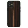 Etui ochronne Man and Wood do iPhone 12 mini — hebanowa czerń