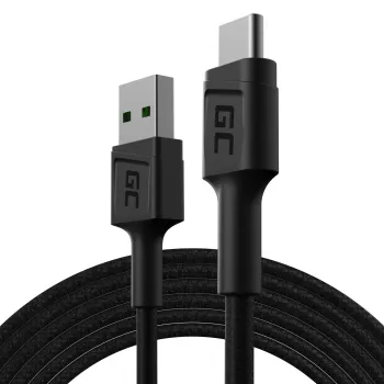 Kabel USB zielony Cell KABGC19 USB 2.0 2m USB A USB C Czarny