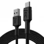 Kabel USB zielony Cell KABGC19 USB 2.0 2m USB A USB C Czarny