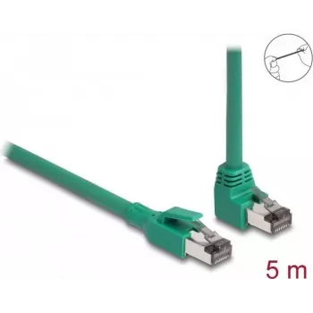 DeLOCK RJ45 Kabel sieciowy PROFINET SF/UTP 90° kątowy 5 m zielony