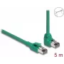 DeLOCK RJ45 Kabel sieciowy PROFINET SF/UTP 90° kątowy 5 m zielony