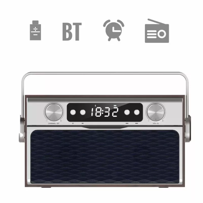 Przenośne radio MANTA RDI917PRO z Bluetooth i odtwarzaniem USB