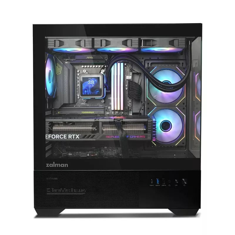 Obudowa PC CHRONIX V2 Mid Tower ARGB wentylator x3 czarna