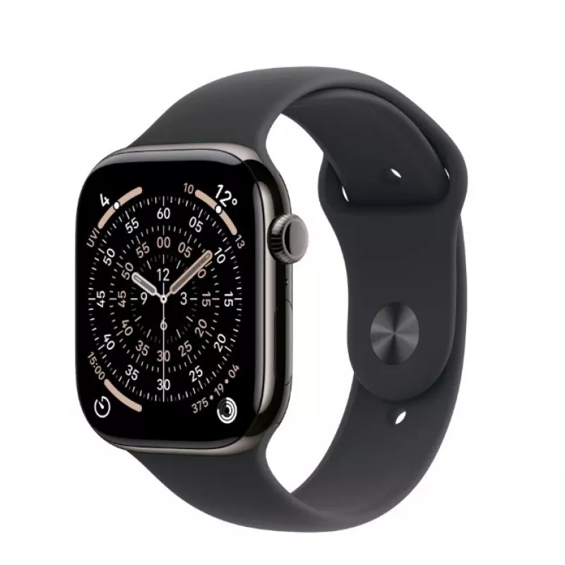 Smartwatch Apple Watch Series 11 GPS + Cellular 42mm Slate Titanium Case Black Sport Band S/M