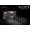 Mechaniczna klawiatura gamingowa SAVIO CzarnyOUT X2 PEACH — 61 klawiszy 60% QWERTY, RGB LED, hot-swap, USB Typ-A/Typ-C, odłączany kabel
