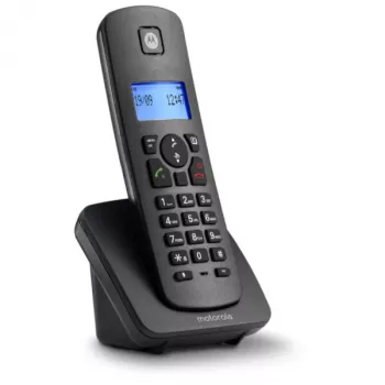 Telefon Motorola C4201 Analog/DECT z identyfikatorem połączeń, czarny