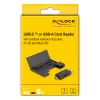 Czytnik kart DeLOCK 91014 USB 3.2 Gen 1 Typ-A/Typ-C Czarny MicroSD SD