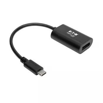 Adapter wideo USB C na DisplayPort Tripp Eaton Tripp Lite Series, 4K x 2K @ 60Hz, czarny, USB Type C na DP, USB-C, USB Type-C, 6 cali