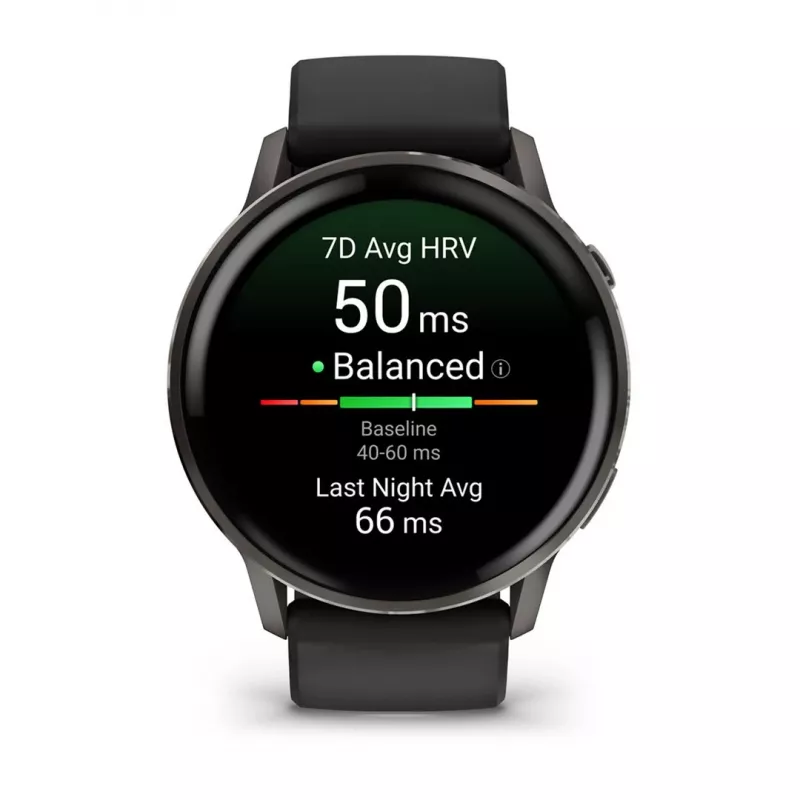 Smartwatch GARMIN Venu 4 1.4 cal AMOLED GPS Czarny, koperta 45 mm, 8 GB, bateria 12 dni, 5 ATM