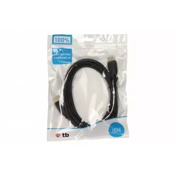 Kabel HDMI V 1.4 1m. Pozłacany (AKTBXVH1P14G10B)