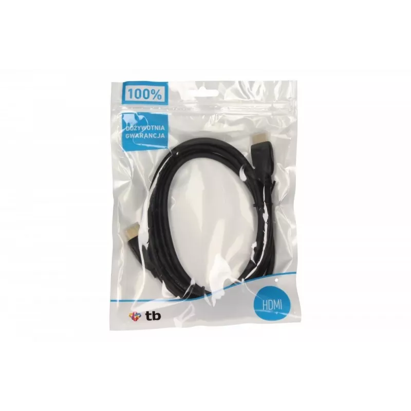 Kabel HDMI V 1.4 1m. Pozłacany (AKTBXVH1P14G10B)