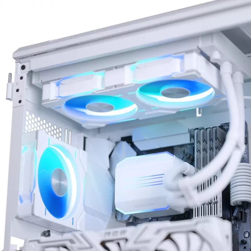Phanteks Glacier One 240D30 DRGB Procesor Chłodzenie cieczą typu all-in-one 12 cm Biały 1 szt.