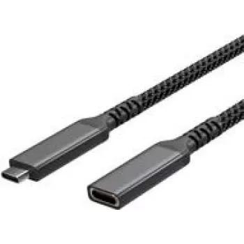 Przedłużacz USB-C USB-C > Gniazdo USB-C 3.2 PD Tekstylny 0,5 m (FL31-74003)