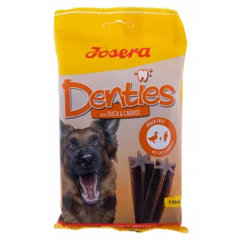 JOSERA Denties Kaczka z marchewką - przysmak dla psa - 180 g