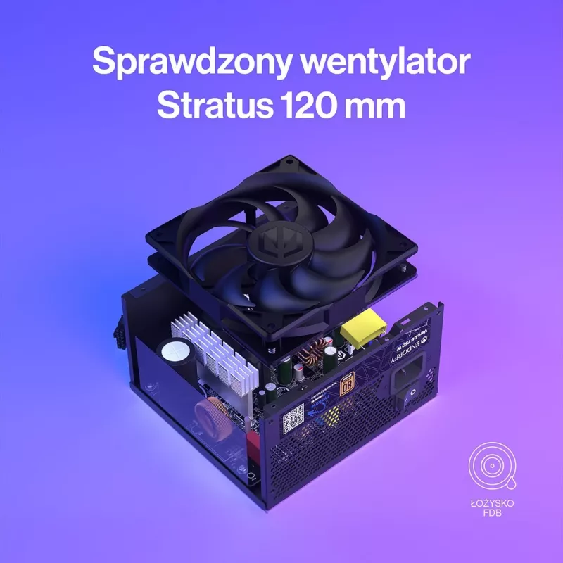 Zasilacz ENDORFY Vero L6 750 W, 24-pin ATX, 80 PLUS Bronze, wentylator 120 mm, czarny