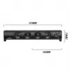 2-w-1 Głośnik PC Soundbar Komputerowy RGB LED Podświetlenie Stereo Gaming USB 2 x 3W AUX 3.5 mm