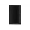 Szafa rackowa Lanberg do montażu ściennego 19'' 22U 600x600mm czarna (szklane drzwi)