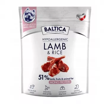 BALTICA Nutraceutic Hipoalergiczna S Jagnięcina z ryżem - sucha karma dla psów - 1kg