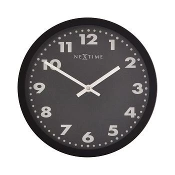 Zegar ścienny NeXtime 2906ma Mercure, Ø 25 cm, czarny