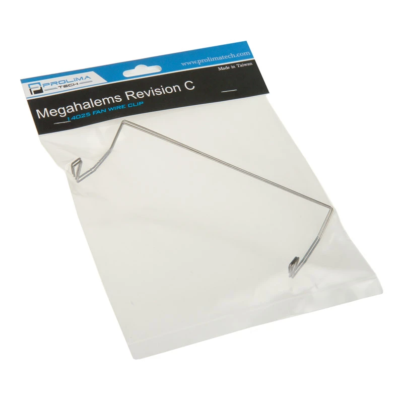 Klipsy mocujące wentylator PROLIMATECH Megahalems do wentylatorów 140×25 mm (Megahalems14025fanwireclip)