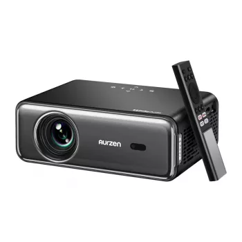 Projektor Aurzen Eazze D1 Pro — kompaktowy projektor LED do domu i biura, model AU-PJ-AD001P-EUDG0