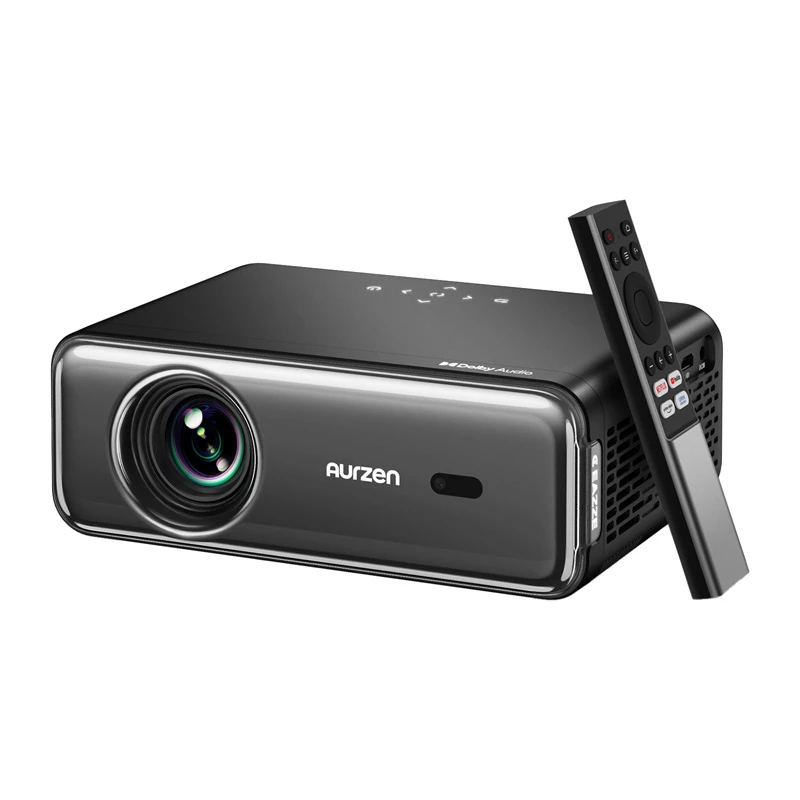 Projektor Aurzen Eazze D1 Pro — kompaktowy projektor LED do domu i biura, model AU-PJ-AD001P-EUDG0