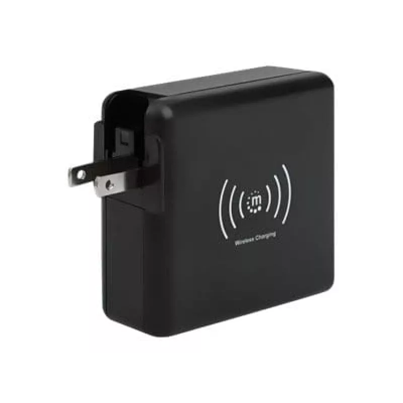 Podróżna ładowarka sieciowa i powerbank Manhattan 4-w-1