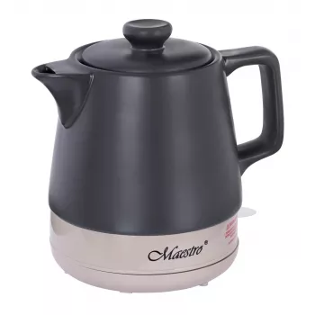 Czajnik elektryczny Maestro MR-071-Czarny 1 L Ceramiczny, 1200 W, grzałka ukryta, podstawa obrotowa 360°