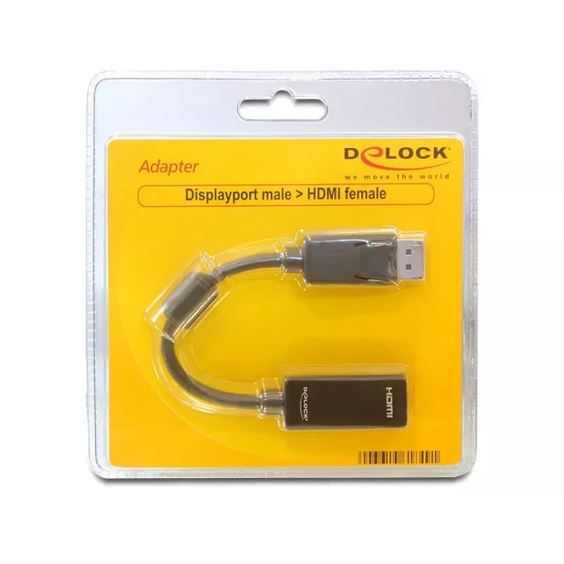 Przejściówka do kabla wideo DeLOCK 61849 0,125 m DisplayPort na HDMI