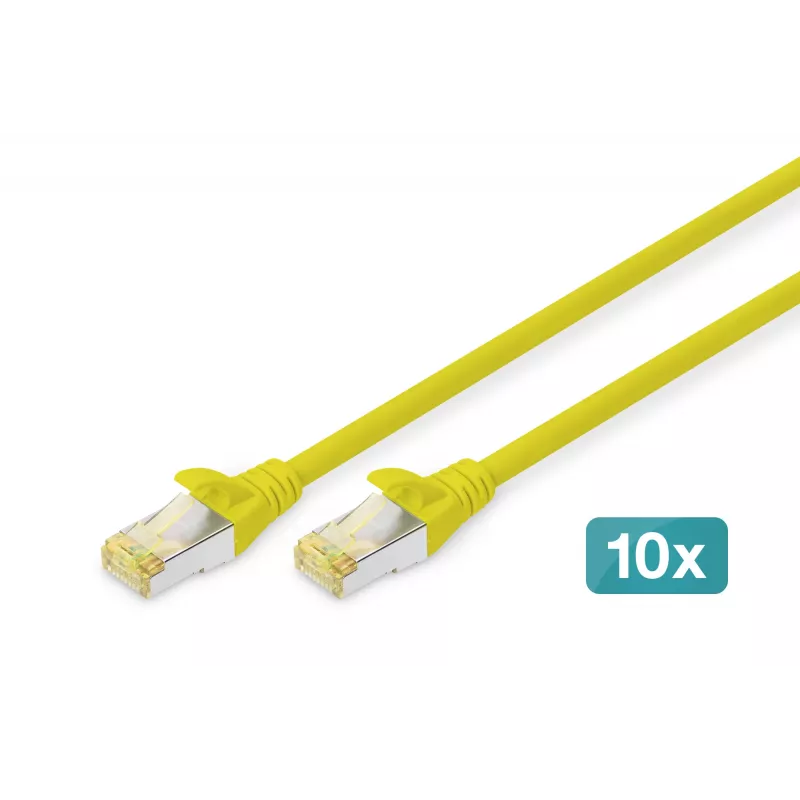 Przewód krosowy Ethernet Digitus DK-1644-A-020-Y-10 Żółty