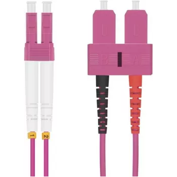 Kabel światłowodowy krosowy helos LC–SC duplex 50/125µm OM4 1,5 m