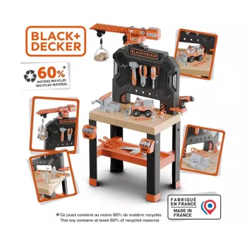 Zestaw narzędzi warsztatowych dla dzieci SMOBY Bricolo Builder 7600360741 – zestaw konstrukcyjny do zabawy w role