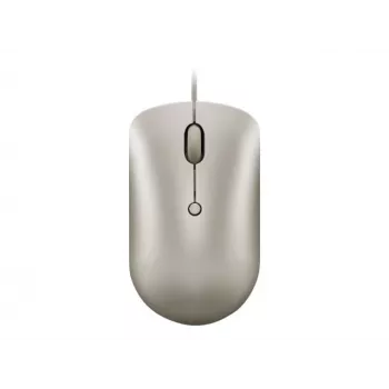 Przewodowa mysz biurowa Lenovo 540 Ambi Unibody USB Type-C Optyczna 2400 DPI Piaskowa