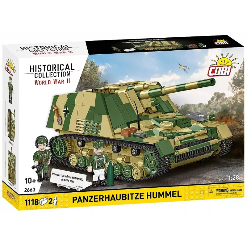 Zestaw konstrukcyjny Cobi Panzehaubitze Hummel 1118 elementów model do składania