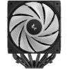Chłodzenie powietrzne DeepCool AG620 BK ARGB V2 — 120 mm podwójny wentylator, 6 rurek cieplnych, obsługa LGA 1700/AM4/AM5, czarny