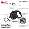 Automatyczna smycz Flexi Flexi Czarny Design M — taśma o długości 5 m, maks. obciążenie 25 kg, ergonomiczny uchwyt